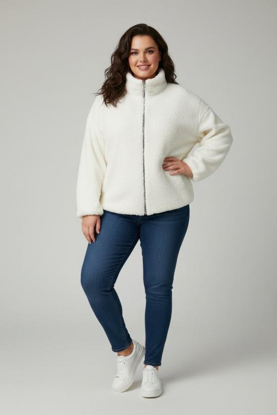 Jackets Women White Pomme Rouge T5763 Efashion Paris