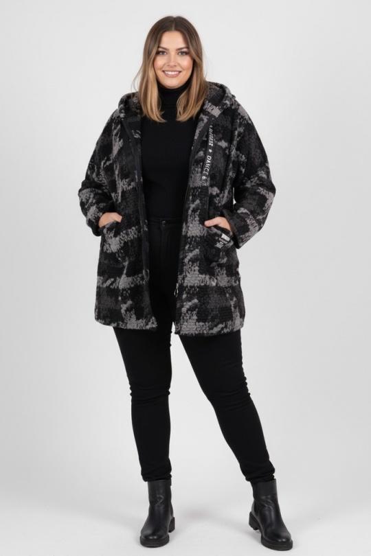 Manteaux Femme Gris Pomme Rouge TCM1 Efashion Paris