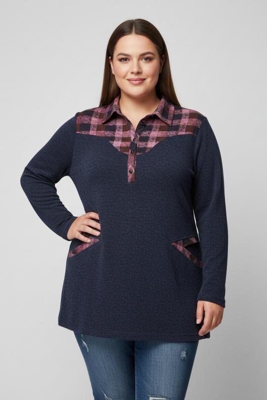 Pulls Femme Bleu Pomme Rouge A811 Efashion Paris