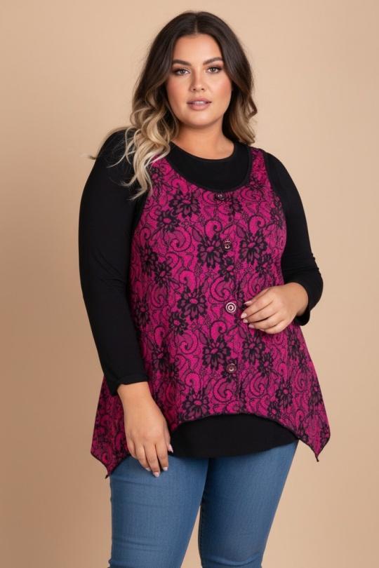 Tops Femme Rose Pomme Rouge A257 Efashion Paris