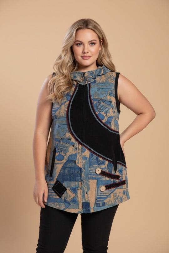 Cardigan Donna Blue Pomme Rouge A705 Efashion Paris