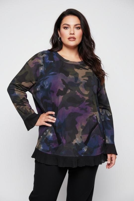 T-shirt Women Black Pomme Rouge A821 Efashion Paris