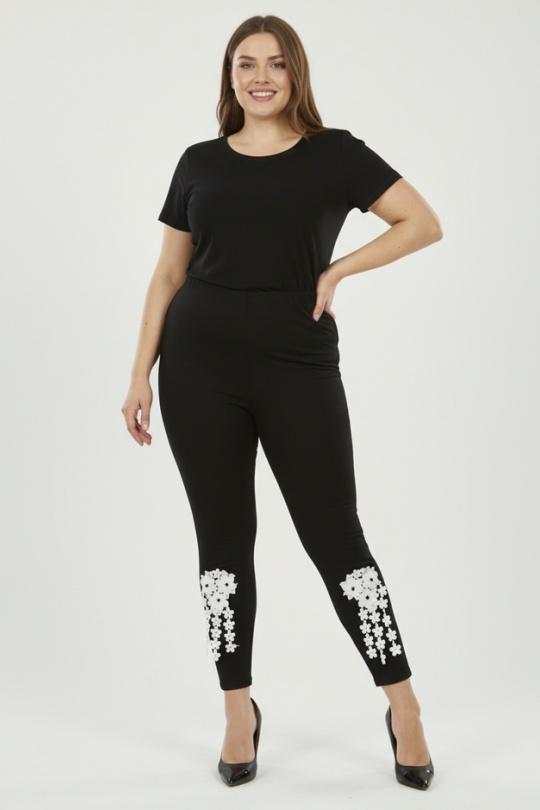 Leggings  Donna Black Pomme Rouge B170 Efashion Paris
