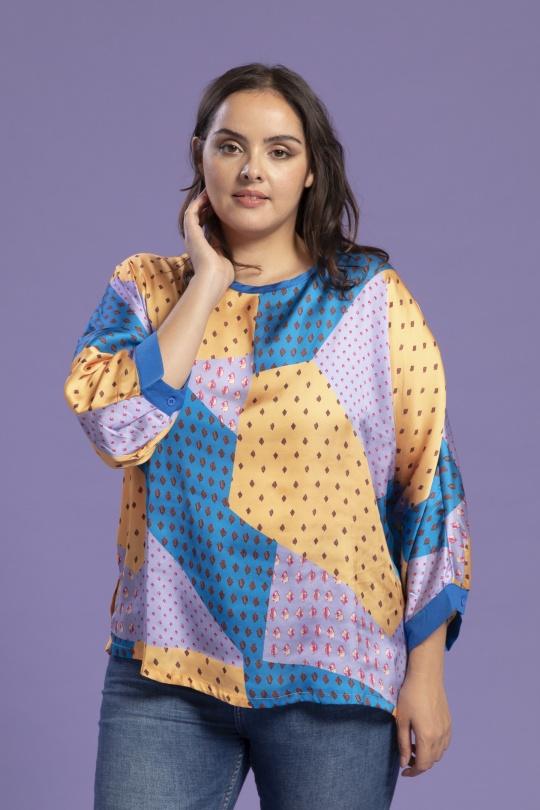 Chemises & blouses Femme Jaune Pomme Rouge C6111 Efashion Paris