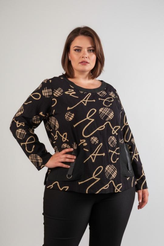 Tops Women Black Pomme Rouge C6137 Efashion Paris