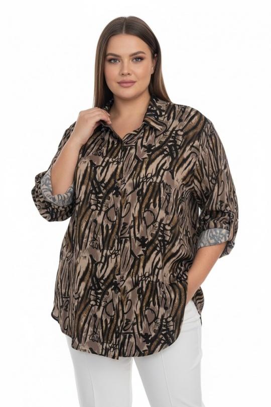Chemises & blouses Femme Taupe Pomme Rouge T1265 Efashion Paris