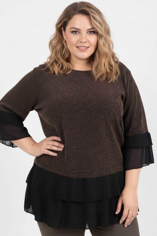 Chemises & blouses Femme Or Pomme Rouge T1878 Efashion Paris