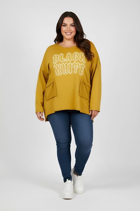 T-shirts Femme Jaune Pomme Rouge T11721 Efashion Paris