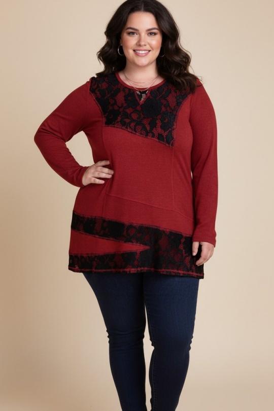 Maglione Donna Burgundy Pomme Rouge A729 Efashion Paris