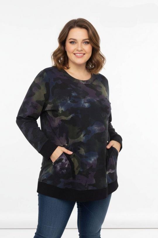 T-shirt Women Purple Pomme Rouge A821 Efashion Paris