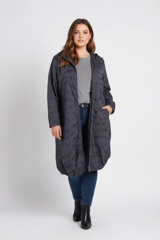 Cappotti Donna Grey Pomme Rouge C6501 Efashion Paris