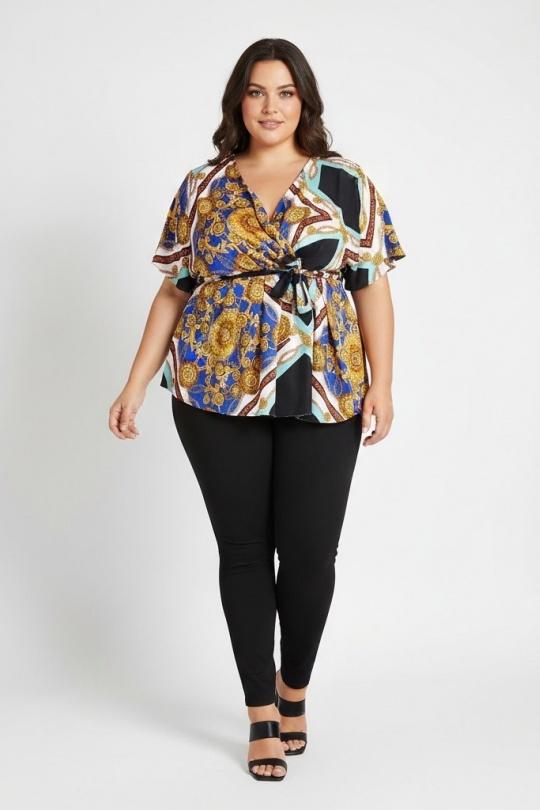 Chemises & blouses Femme Bleu Pomme Rouge C6208 Efashion Paris