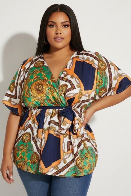 Chemises & blouses Femme Vert Pomme Rouge C6208 Efashion Paris