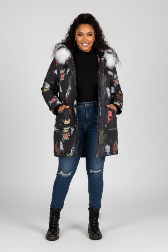 Cappotti Donna Grey Pomme Rouge C6233 Efashion Paris