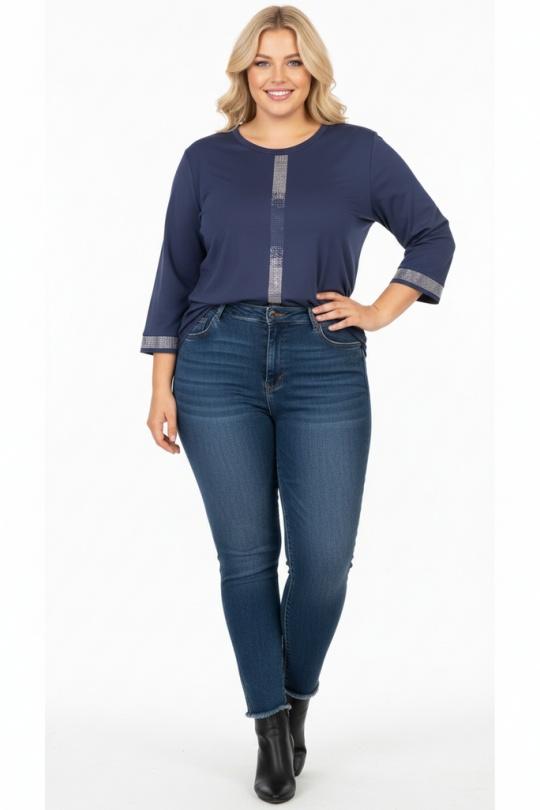 Tunics Women Blue Pomme Rouge C6611 Efashion Paris