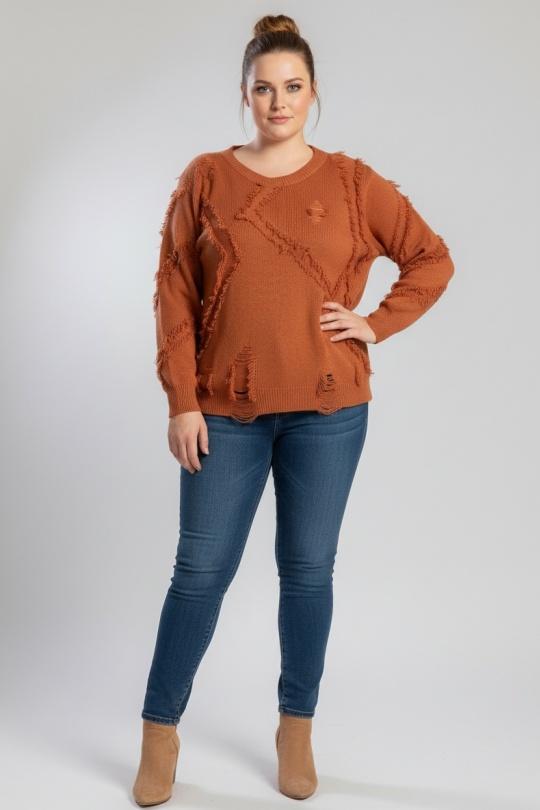 Jerséis Mujer Rust Pomme Rouge JX091 Efashion Paris