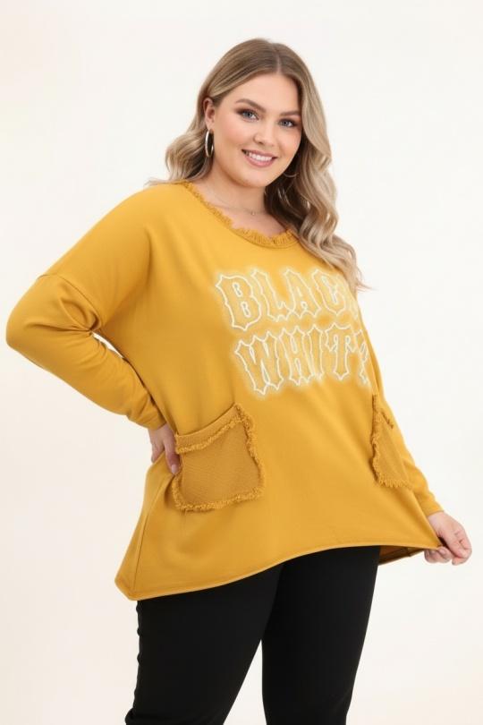 T-shirts Femme Jaune Pomme Rouge T11721 Efashion Paris