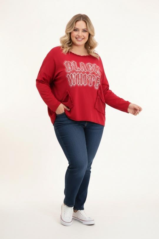 T-shirts Femme Rouge Pomme Rouge T11721 Efashion Paris