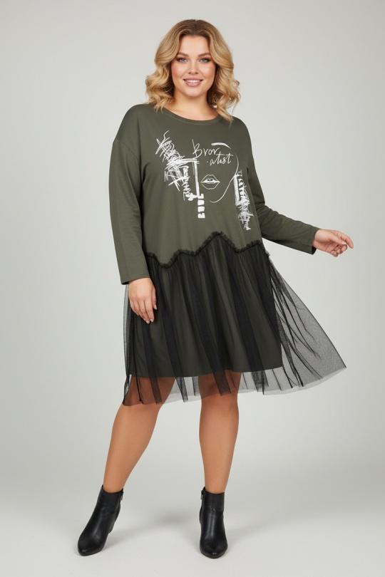 Abiti e Tute Donna Khaki Pomme Rouge T39085 Efashion Paris