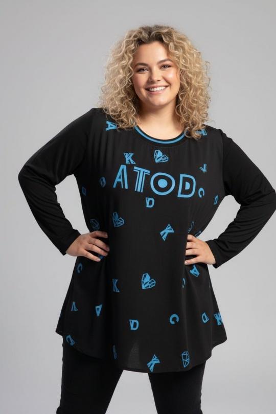 T-shirts Femme Bleu Pomme Rouge A912 Efashion Paris