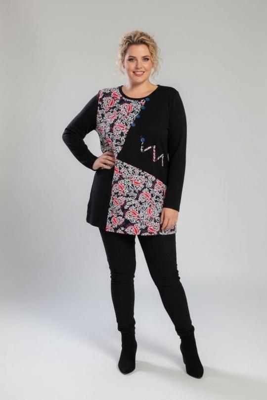 Blusones Mujer Black Pomme Rouge A736 Efashion Paris