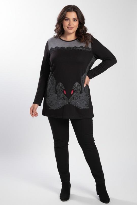 Blusones Mujer Black Pomme Rouge A738 Efashion Paris