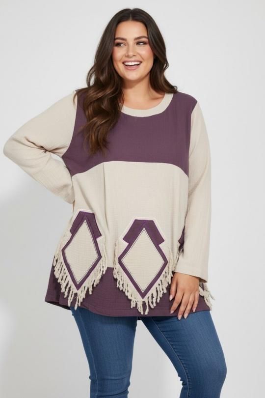 Blusones Mujer Beige Pomme Rouge A815 Efashion Paris