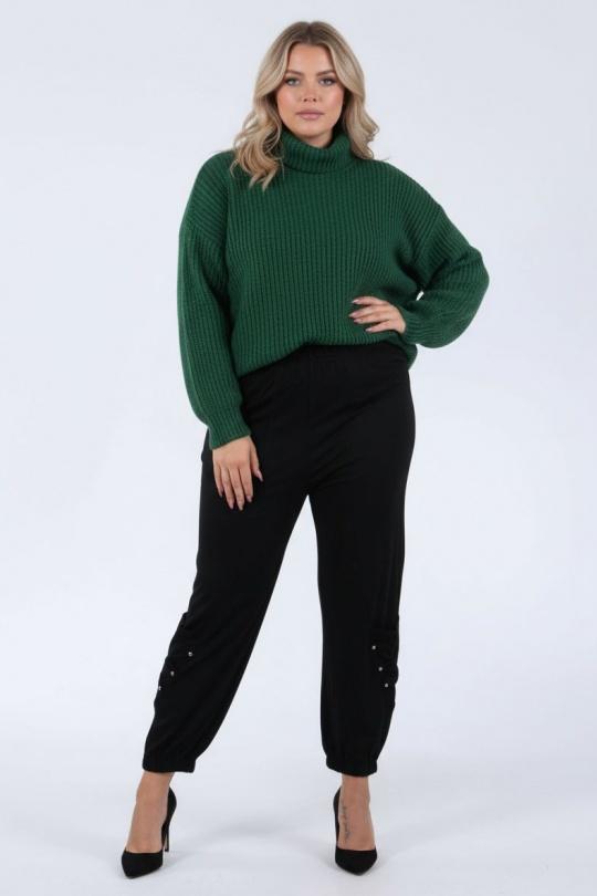 Pantalons Femme Noir Pomme Rouge B183 Efashion Paris