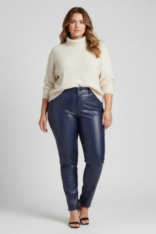 Pantalons Femme Bleu Pomme Rouge B305 Efashion Paris