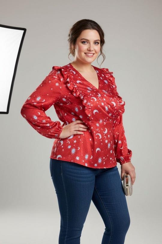 Camicie & camicette Donna Red Pomme Rouge C6245 Efashion Paris