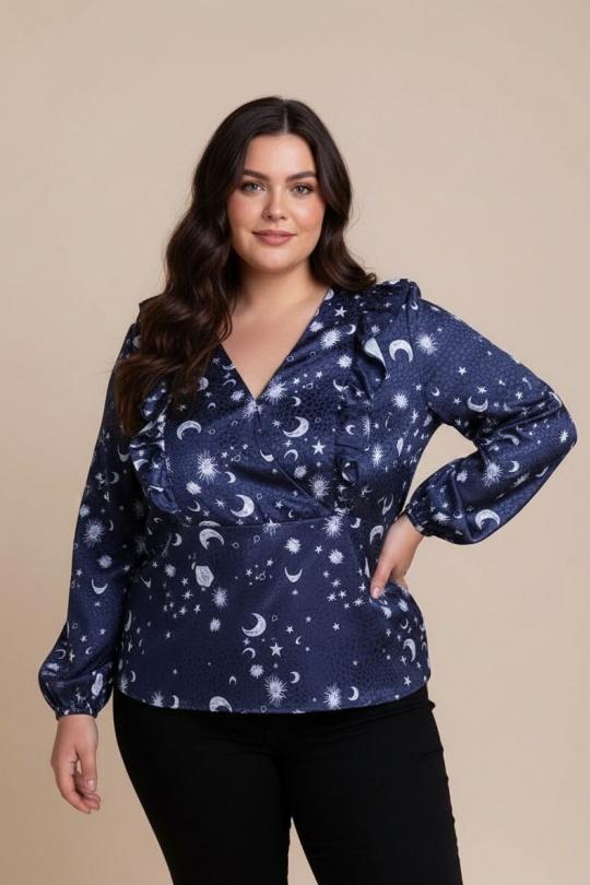 Camicie & camicette Donna Blue Pomme Rouge C6245 Efashion Paris