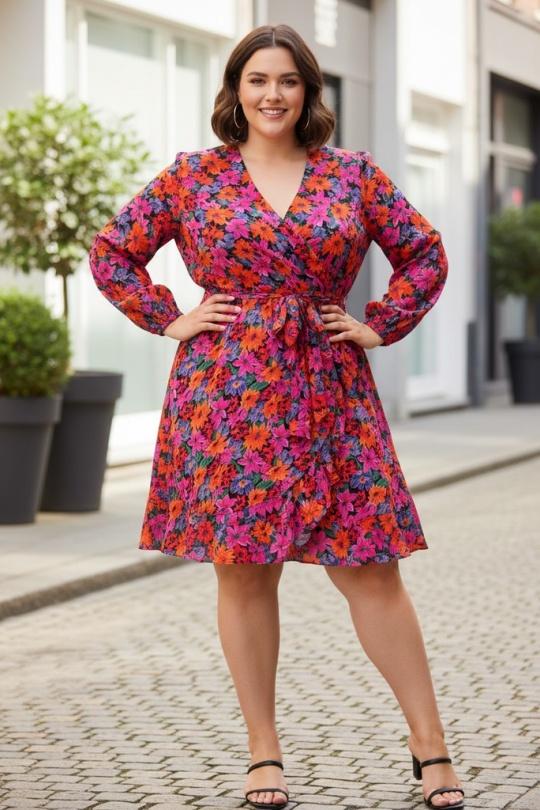 Robes & Combinaisons Femme Violet Pomme Rouge C6529 Efashion Paris