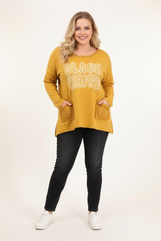 T-shirts Femme Jaune Pomme Rouge T11721 Efashion Paris