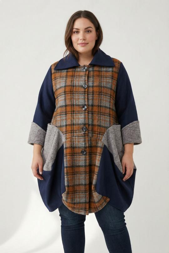 Abrigos Mujer Blue Pomme Rouge T2463 Efashion Paris