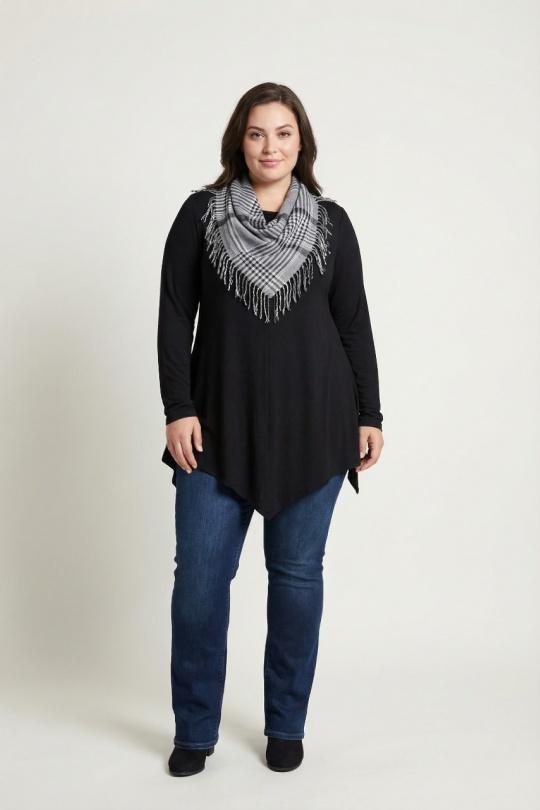 T-shirts Femme Noir Pomme Rouge A8728 Efashion Paris