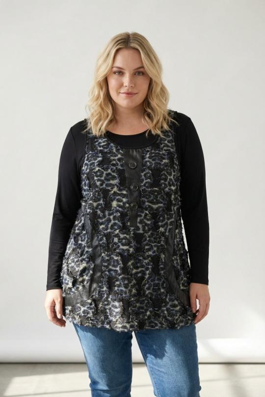 Tops Femme Bleu Pomme Rouge A575 Efashion Paris