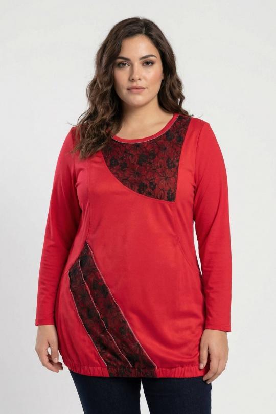 Tuniques Femme Rouge Pomme Rouge A625 Efashion Paris