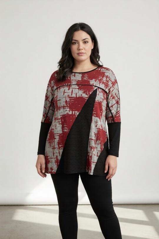 T-shirts Femme Rouge Pomme Rouge A710 Efashion Paris