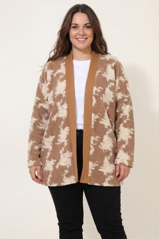 Gilets Femme Beige Pomme Rouge T879 Efashion Paris