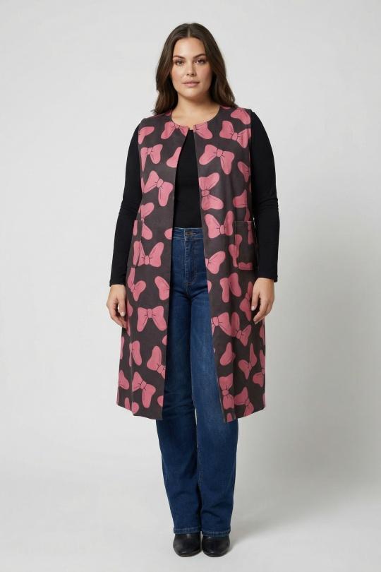 Gilets Femme Rose Pomme Rouge T39201 Efashion Paris