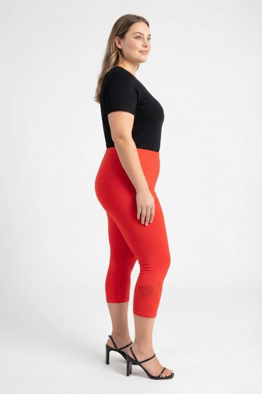 Leggings  Femme Rouge Pomme Rouge B227 Efashion Paris