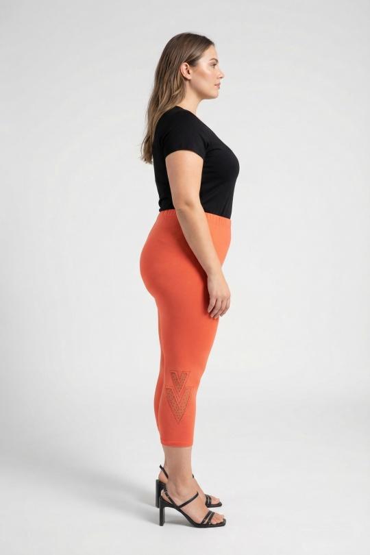 Leggings  Femme Orange Pomme Rouge B228 Efashion Paris