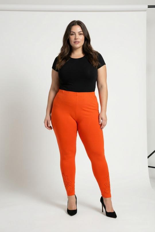 Leggings  Femme Orange Pomme Rouge B133 Efashion Paris