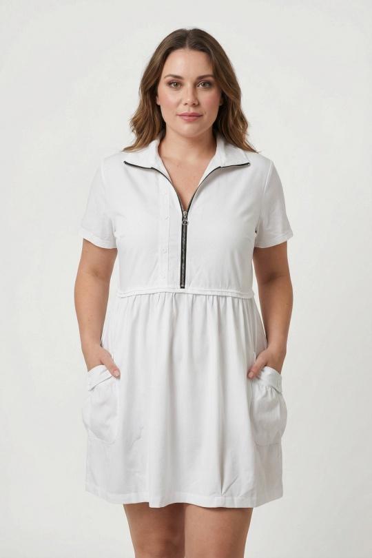 Robes & Combinaisons Femme Blanc Pomme Rouge PA385 Efashion Paris