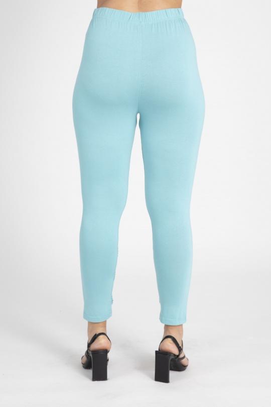 Leggings  Femme Turquoise Pomme Rouge B225 Efashion Paris