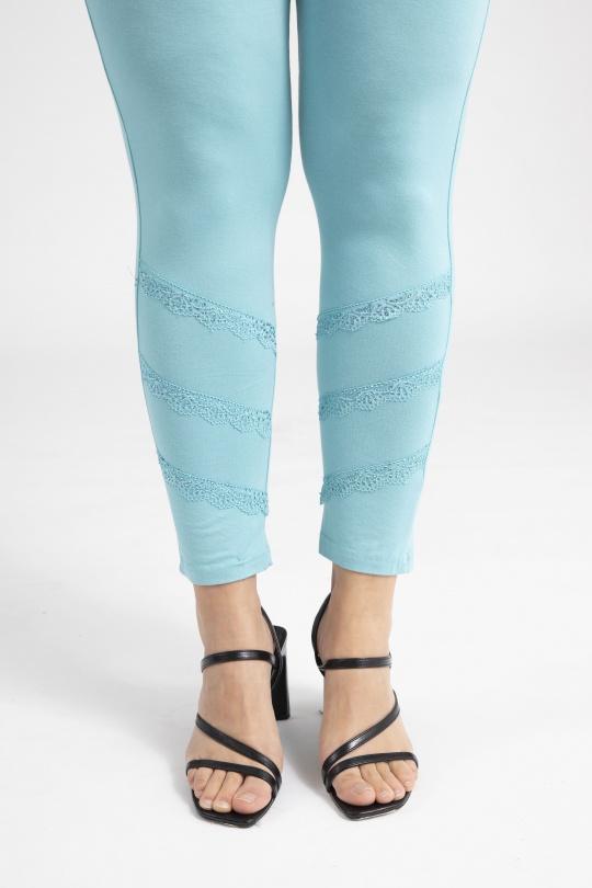 Leggings  Femme Turquoise Pomme Rouge B225 Efashion Paris