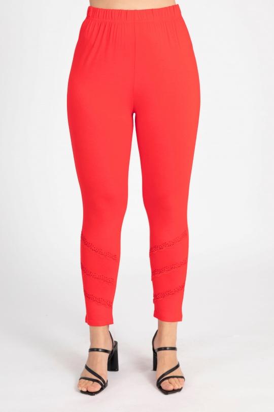 Leggings  Femme Rouge Pomme Rouge B225 Efashion Paris