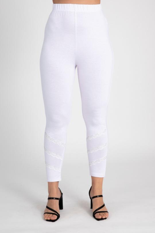 Leggings  Femme Blanc Pomme Rouge B225 Efashion Paris