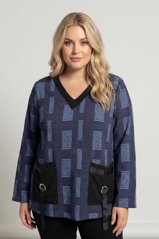 T-shirts Femme Bleu Pomme Rouge C6138 Efashion Paris