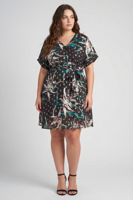 Robes & Combinaisons Femme Noir Pomme Rouge C6207 Efashion Paris